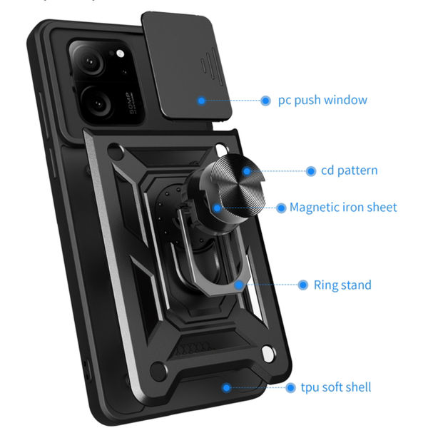 Techsuit - CamShield Series - Xiaomi 13T / 13T Pro - Black