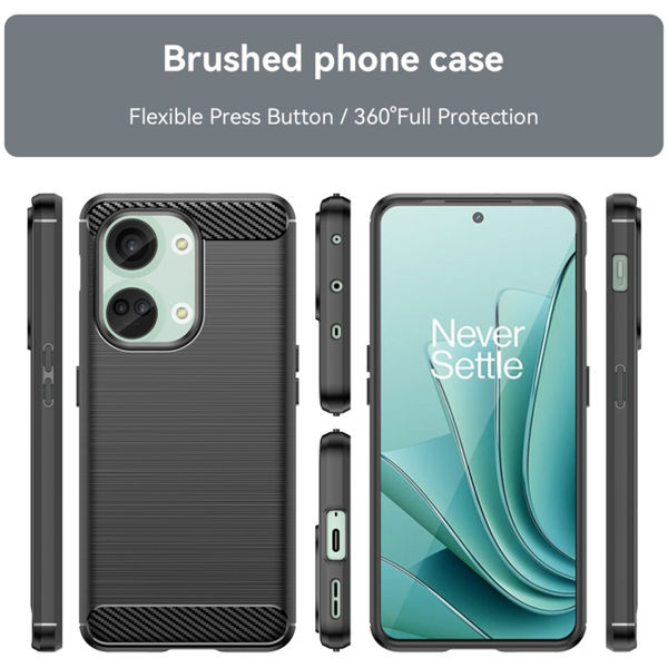 Techsuit - Carbon Silicone - OnePlus Nord 3 - Black