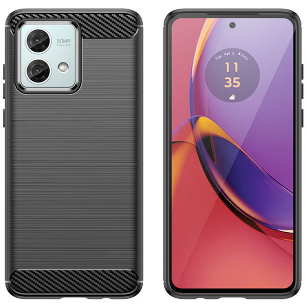 Techsuit - Carbon Silicone - Motorola Moto G84 - Black
