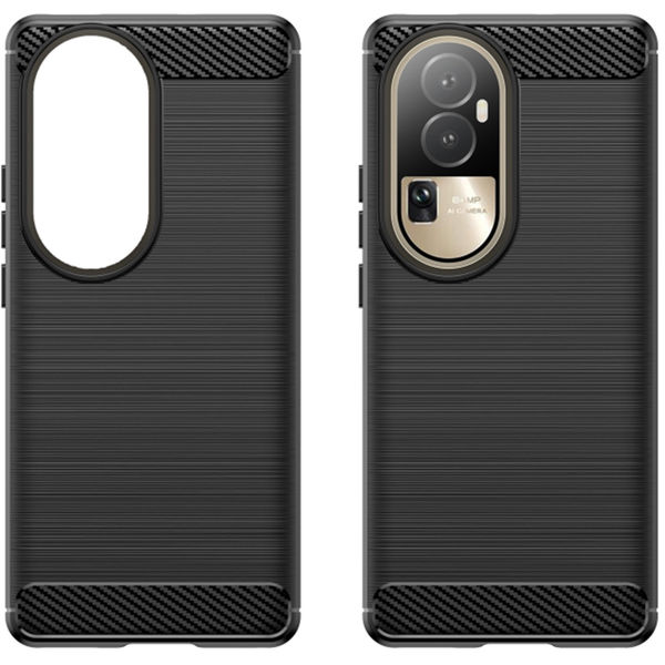 Techsuit - Carbon Silicone - Oppo Reno10 Pro+ - Black