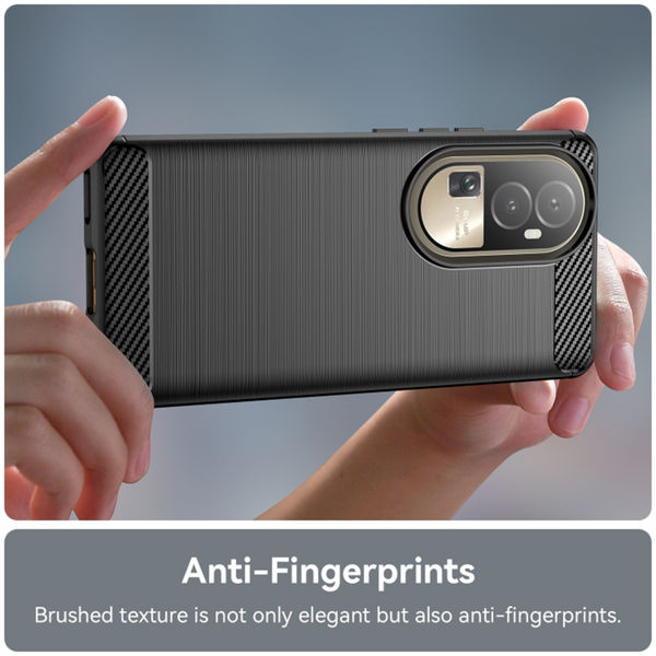 Techsuit - Carbon Silicone - Oppo Reno10 Pro+ - Black