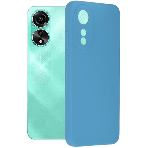 Techsuit - Soft Edge Silicone - Oppo A78 4G - Denim Blue