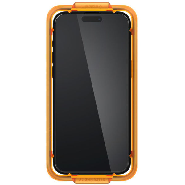 Spigen - Glas.tR Align Master (2 pack) - iPhone 15 Plus - Black
