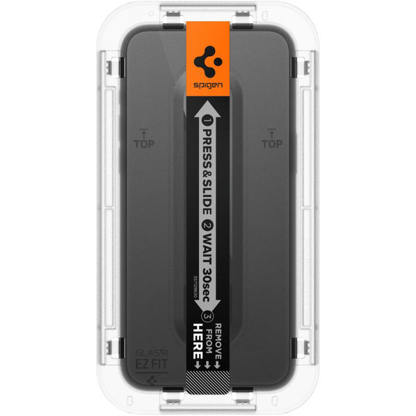 Spigen - Glas.tR EZ-FIT - iPhone 15 - Black