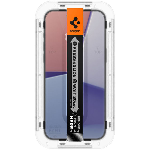 Spigen - Glas.tR EZ-FIT - iPhone 15 - Clear