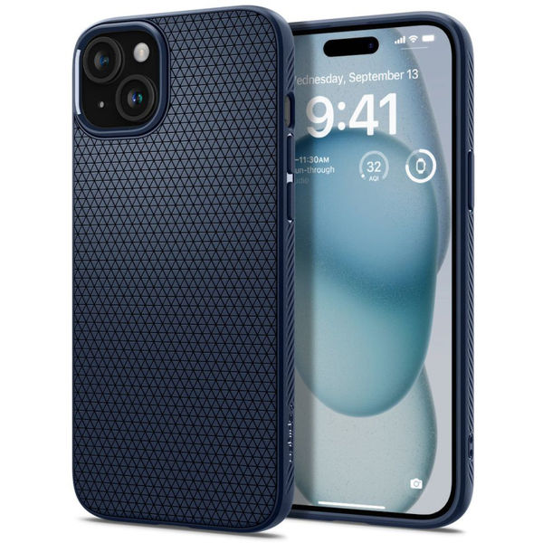 Spigen - Liquid Air - iPhone 15 - Navy Blue