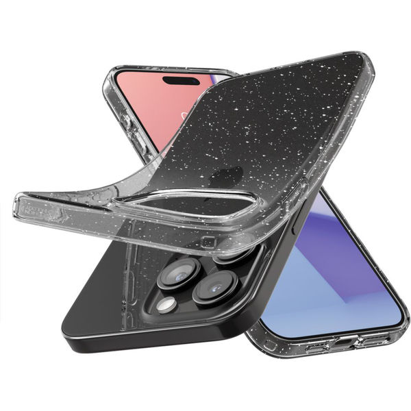 Spigen - Liquid Crystal Glitter - iPhone 15 Pro - Crystal Quartz