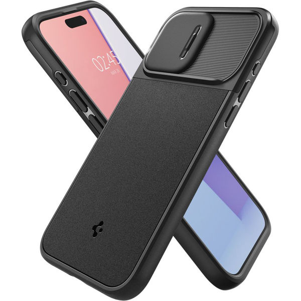 Spigen - Optik Armor - iPhone 15 Pro Max - Black
