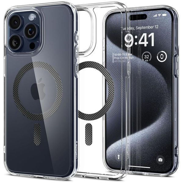 Spigen - Ultra Hybrid MagSafe - iPhone 15 Pro - Carbon Fiber