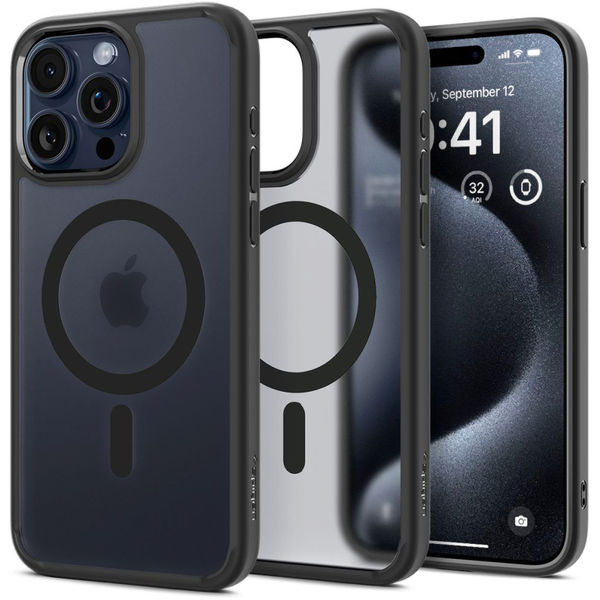 Spigen - Ultra Hybrid MagSafe - iPhone 15 Pro Max - Frost Black
