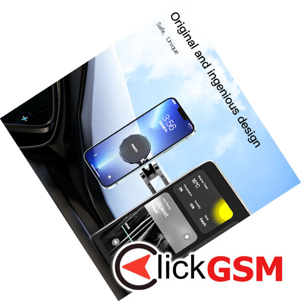 Yesido - Car Holder (C155) - Strong Magnetic Grip, for Vehicle Universal Floating Screen, Tesla Display Model 3/Y - Black