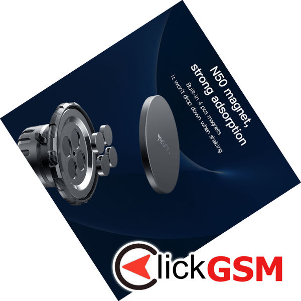 Yesido - Car Holder (C155) - Strong Magnetic Grip, for Vehicle Universal Floating Screen, Tesla Display Model 3/Y - Black