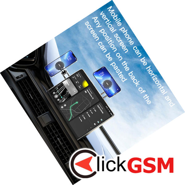 Yesido - Car Holder (C155) - Strong Magnetic Grip, for Vehicle Universal Floating Screen, Tesla Display Model 3/Y - Black