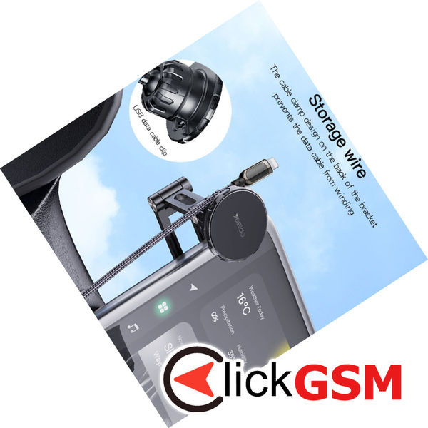 Yesido - Car Holder (C155) - Strong Magnetic Grip, for Vehicle Universal Floating Screen, Tesla Display Model 3/Y - Black