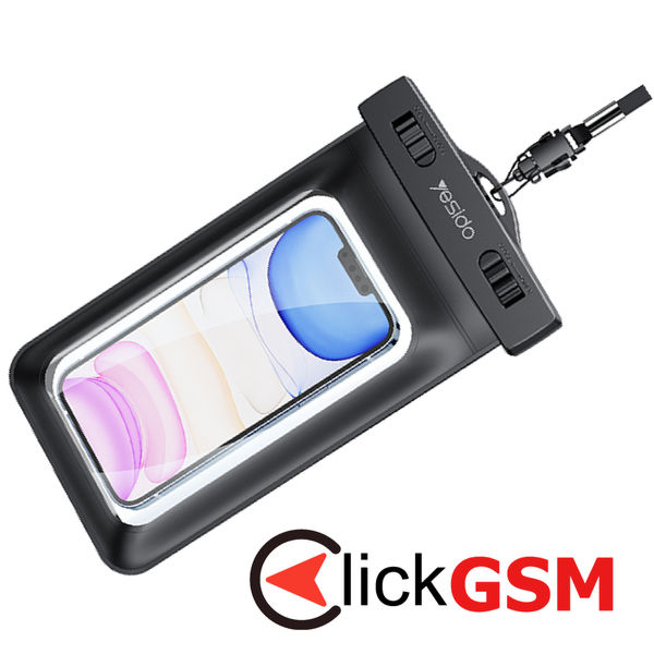 Yesido - Waterproof Case (WB10) - IPX8, for Phone max 6.7 - Black