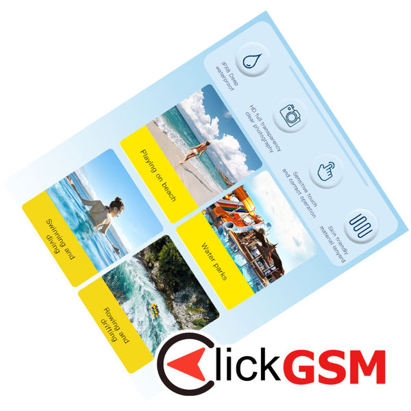 Yesido - Waterproof Case (WB10) - IPX8, for Phone max 6.7 - Black