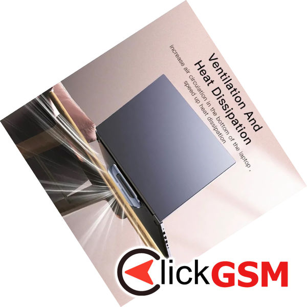 Yesido - Laptop Holder (LP03) - Compact Design, Zinc Alloy - Silver