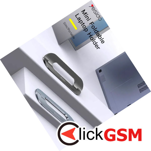 Yesido - Laptop Holder (LP03) - Compact Design, Zinc Alloy - Grey