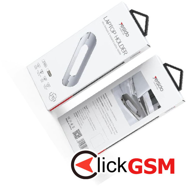 Yesido - Laptop Holder (LP03) - Compact Design, Zinc Alloy - Grey