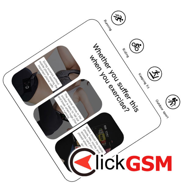 Yesido - Sports Armband (WB12) - with Velcro, for Phones, max 6.8 - Grey