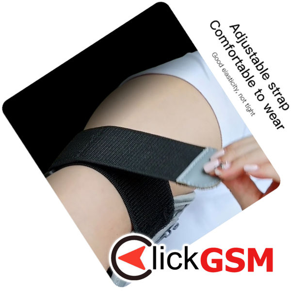 Yesido - Sports Armband (WB12) - with Velcro, for Phones, max 6.8 - Grey