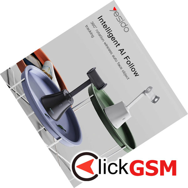 Yesido - Selfie Stick (SF10) - Stable, Intelligent Face Recognition, 360° Rotation - Black