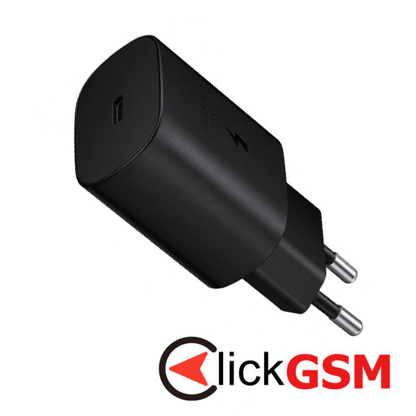 Samsung - Wall Charger EP-TA800EBE (GP-PTU021SOABQ) - Type-C, Fast Charging, 25W, 3A - Black (Bulk Packing)