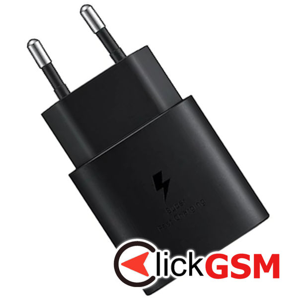 Samsung - Wall Charger EP-TA800EBE (GP-PTU021SOABQ) - Type-C, Fast Charging, 25W, 3A - Black (Bulk Packing)