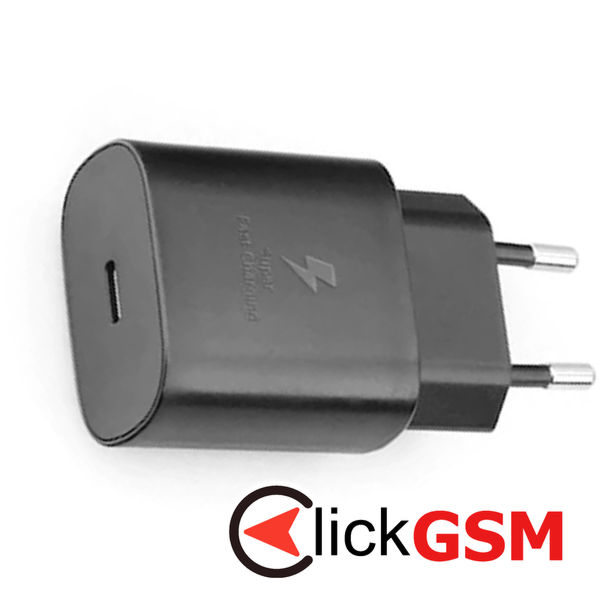 Samsung - Wall Charger EP-TA800EBE (GP-PTU021SOABQ) - Type-C, Fast Charging, 25W, 3A - Black (Bulk Packing)