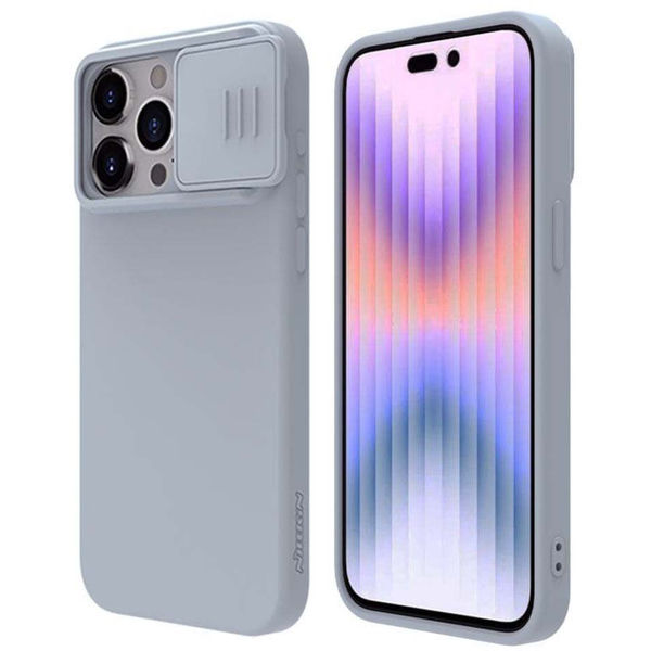 Nillkin - CamShield Silky MagSafe Silicone - iPhone 15 Pro - Haze Blue