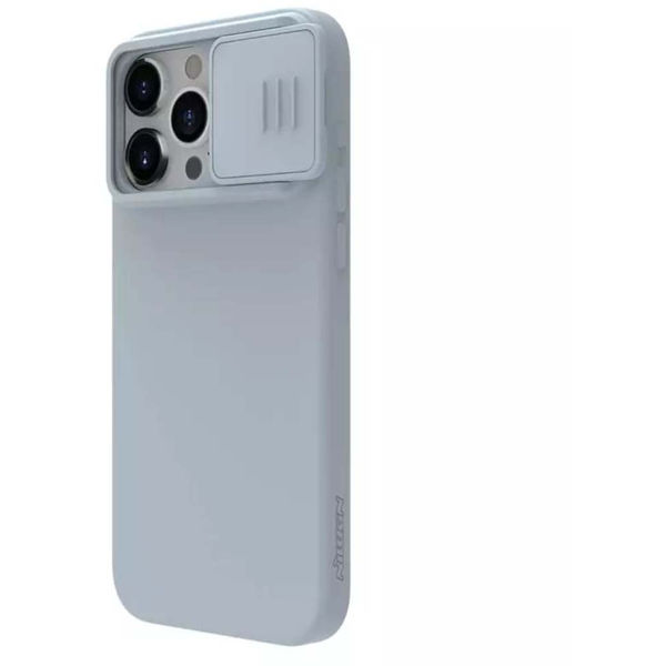 Nillkin - CamShield Silky MagSafe Silicone - iPhone 15 Pro - Haze Blue