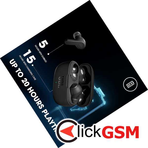 JBL - Wireless Earbuds (Wave 200) - Bluetooth 5.0, True Wireless, Microphone, Voice Assistant, Siri - Black