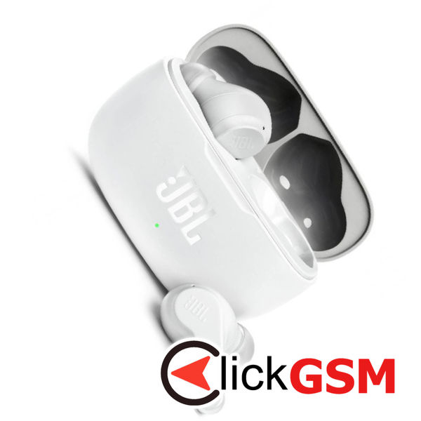 JBL - Wireless Earbuds (Wave 200) - Bluetooth 5.0, True Wireless, Microphone, Voice Assistant, Siri - White