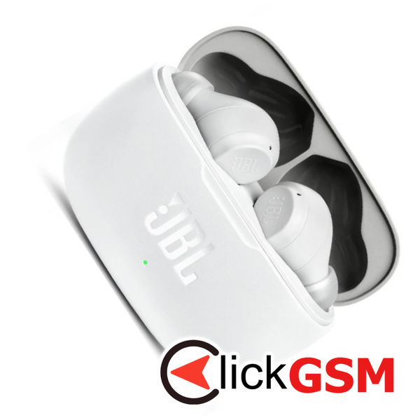 JBL - Wireless Earbuds (Wave 200) - Bluetooth 5.0, True Wireless, Microphone, Voice Assistant, Siri - White