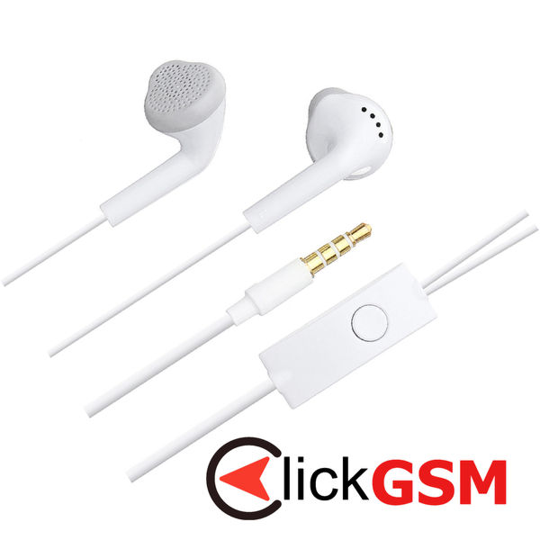Samsung - Original Wired Earphones (EHS61ASFWE) - Jack 3.5mm, Half-In-Ear, Stereo, Microphone - White (Bulk Packing)