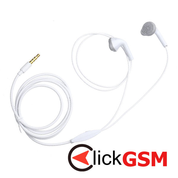 Samsung - Original Wired Earphones (EHS61ASFWE) - Jack 3.5mm, Half-In-Ear, Stereo, Microphone - White (Bulk Packing)