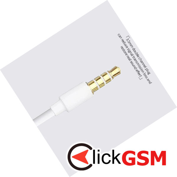 Samsung - Original Wired Earphones (EHS61ASFWE) - Jack 3.5mm, Half-In-Ear, Stereo, Microphone - White (Bulk Packing)
