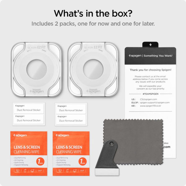 Spigen - Glas.tR EZ Fit (2 pack) - Samsung Galaxy Watch6 Classic 47mm - Clear