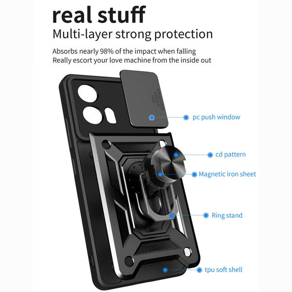 Techsuit - CamShield Series - Motorola Edge 30 Fusion - Black