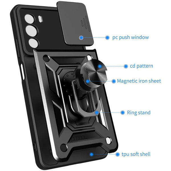 Techsuit - CamShield Series - Motorola Edge 30 - Black