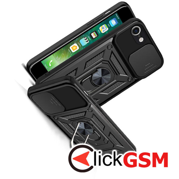 Techsuit - CamShield Series - iPhone 7 / iPhone 8 / iPhone SE 2, SE 2020 / iPhone SE 3, SE 2022 - Black