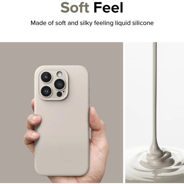 Ringke - Silicone Magnetic MagSafe - iPhone 15 Pro - Pink Sand