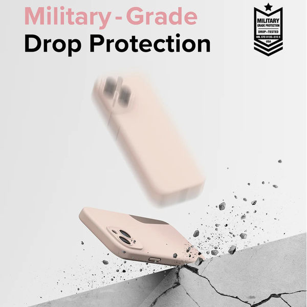 Ringke - Silicone Magnetic MagSafe - iPhone 15 Plus - Pink Sand