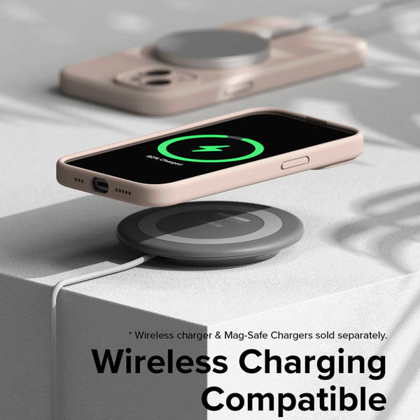 Ringke - Silicone Magnetic MagSafe - iPhone 15 Plus - Pink Sand