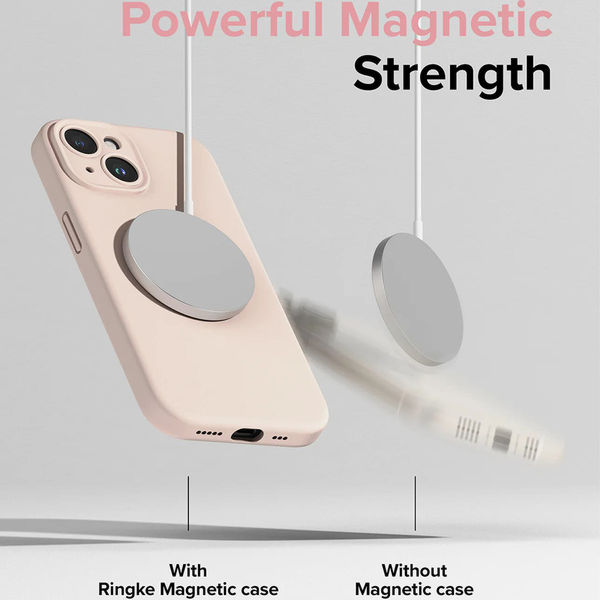 Ringke - Silicone Magnetic MagSafe - iPhone 15 Plus - Pink Sand