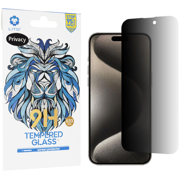 Lito - 2.5D Classic Glass - iPhone 15 Pro Max - Privacy