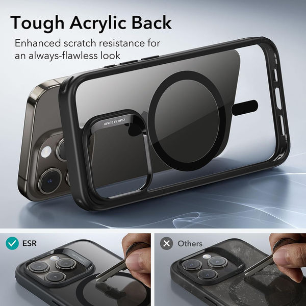 ESR - Classic Hybrid HaloLock - iPhone 15 Pro - Clear Black