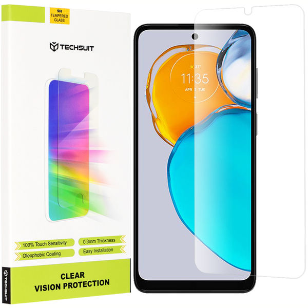 Techsuit - Clear Vision Glass - Motorola Moto E22s - Transparent