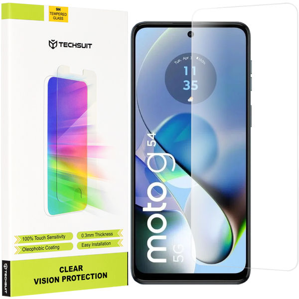 Techsuit - Clear Vision Glass - Motorola Moto G14 / Moto G54 / Moto G54 Power Edition / Moto G64 - Transparent