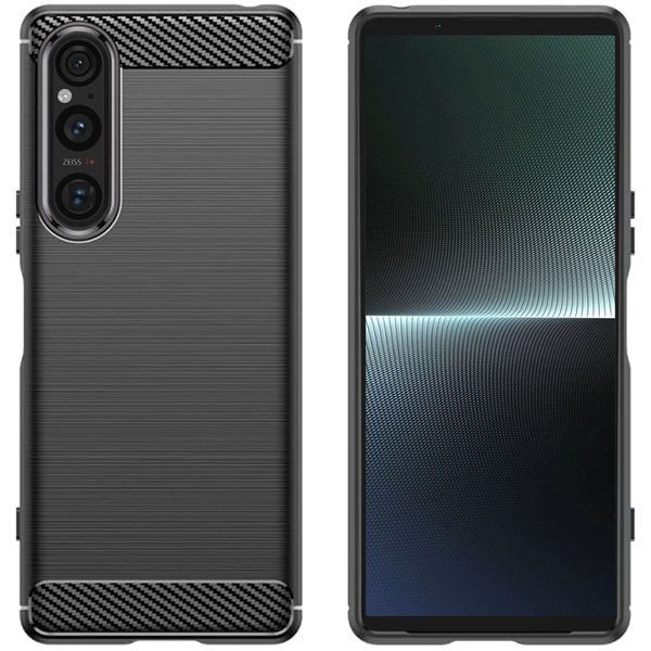 Techsuit - Carbon Silicone - Sony Xperia 1 V - Black